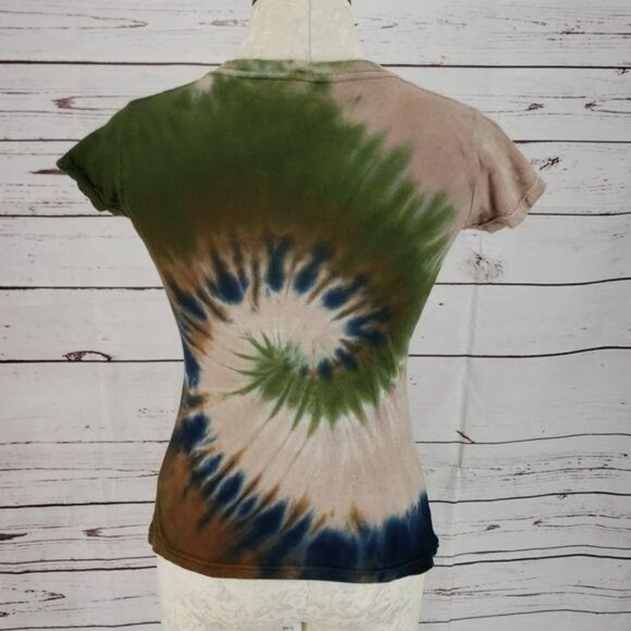 Thunder Beach 2016 Tie-Dye T-Shirt With Eagle Design & Panama City Beach FL Grap - Picture 5 of 7
